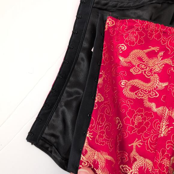 NWT Y2K Vintage Victoria's Secret Corset Red Gold Dragon Asian Chinese Deadstock - Picture 4 of 11